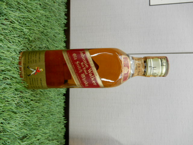 空瓶】ジョニーウォーカー 赤ラベル ウイスキー特級 オールドボトル - 酒